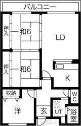 カルム千里山土井の物件間取画像